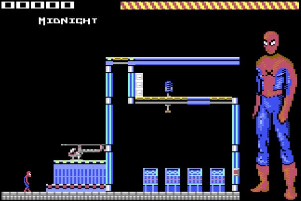Amazing Spider-Man - Commodore 64 game screenshot (1990) by Paragon